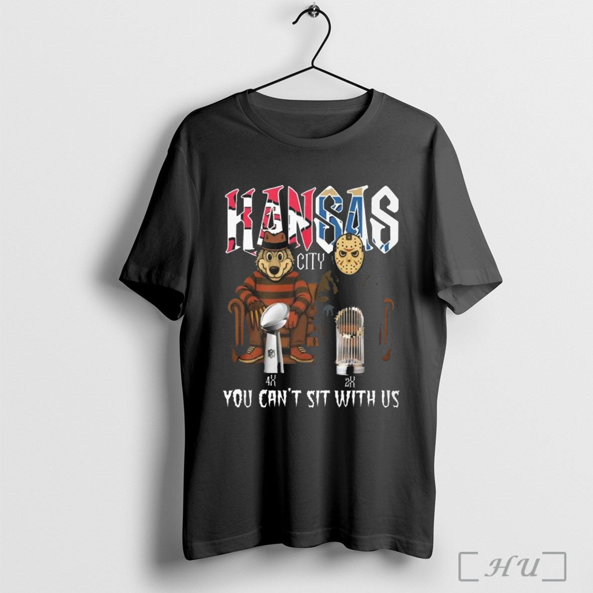 Officials Kansas City Sports Chiefs X Kansas Royals Mascots Halloween You Cant Sit With Us