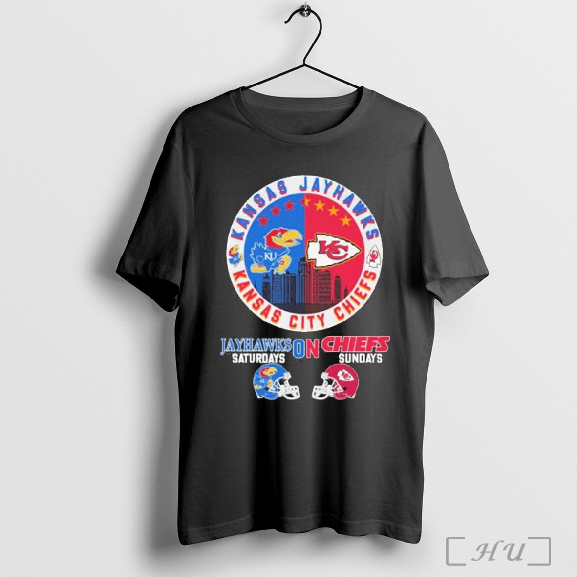 Officials Kansas Jayhawks On Saturdays Kansas City Chiefs On Sundays T Shirt