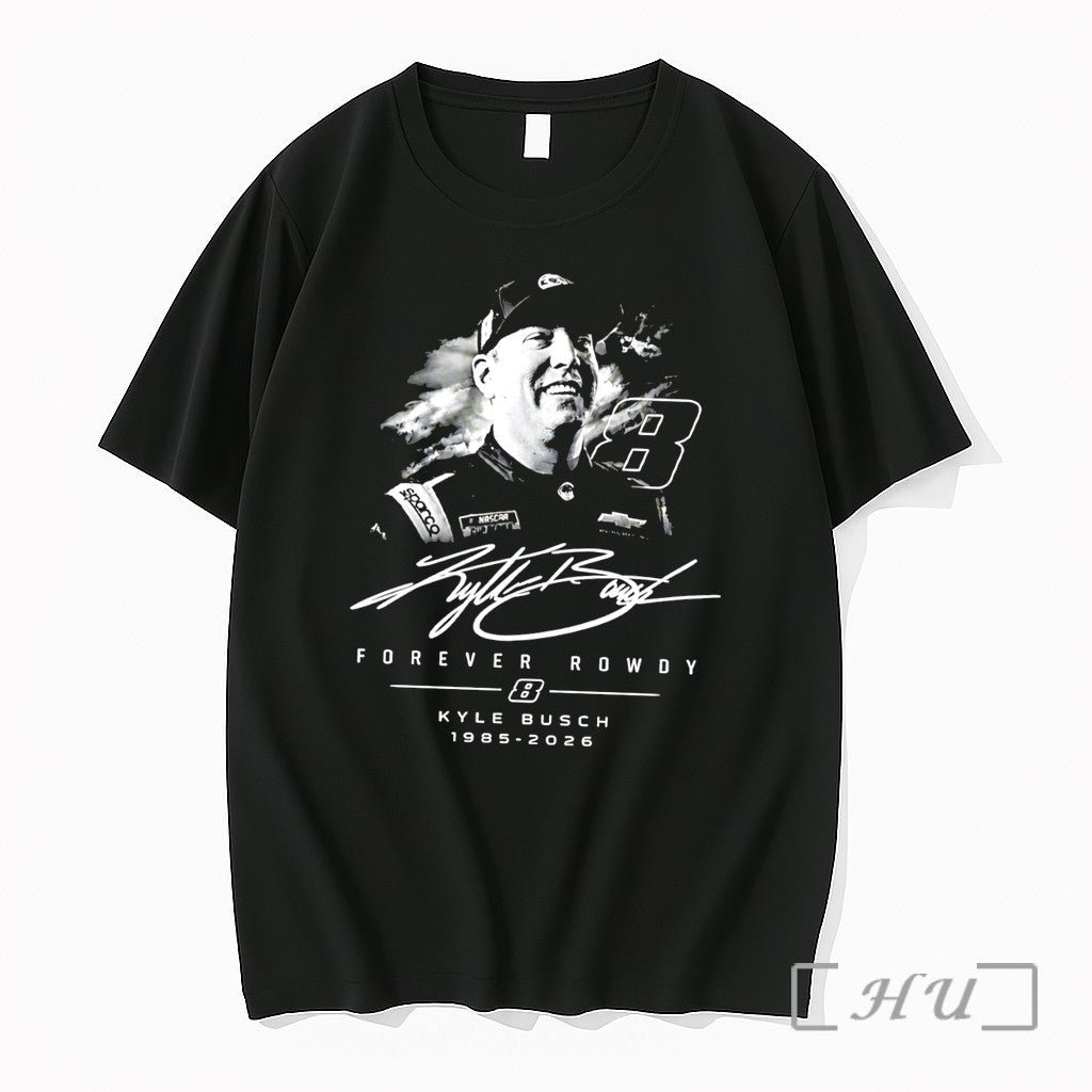 Officials Kyle Busch Forever Rowdy 1985 2026 Signature Tee