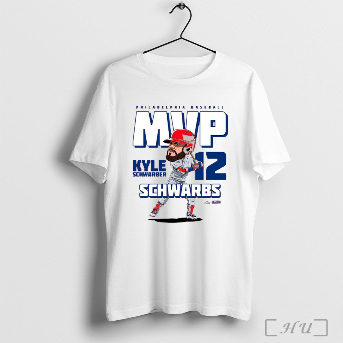 Officials Kyle Schwarber 12 Schwarbs Mvp Philadelphia Phillies Baseball Mlb Caricature T Shirt