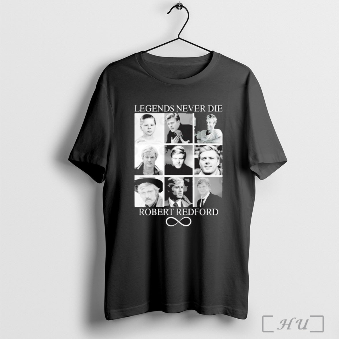 Officials Legends Never Die Robert Redford Vintage T Shirt