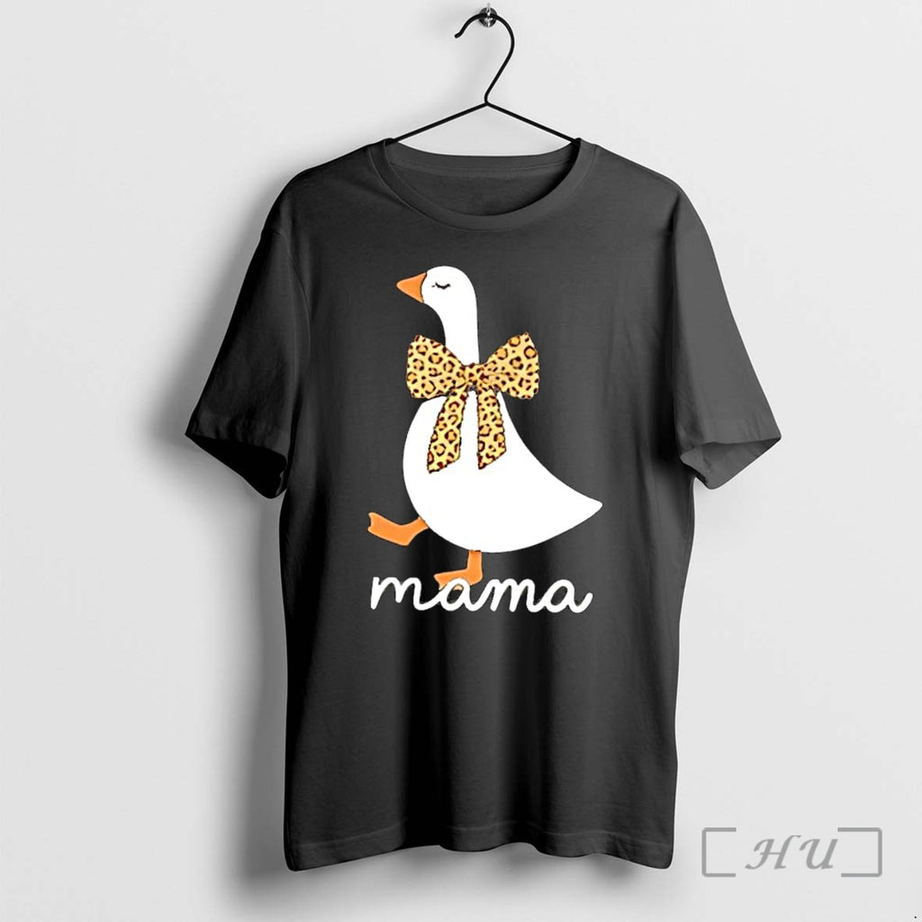Officials Leopard Print Bow Goose Mama Premium T Shirts Sweater Hoodie Jpg