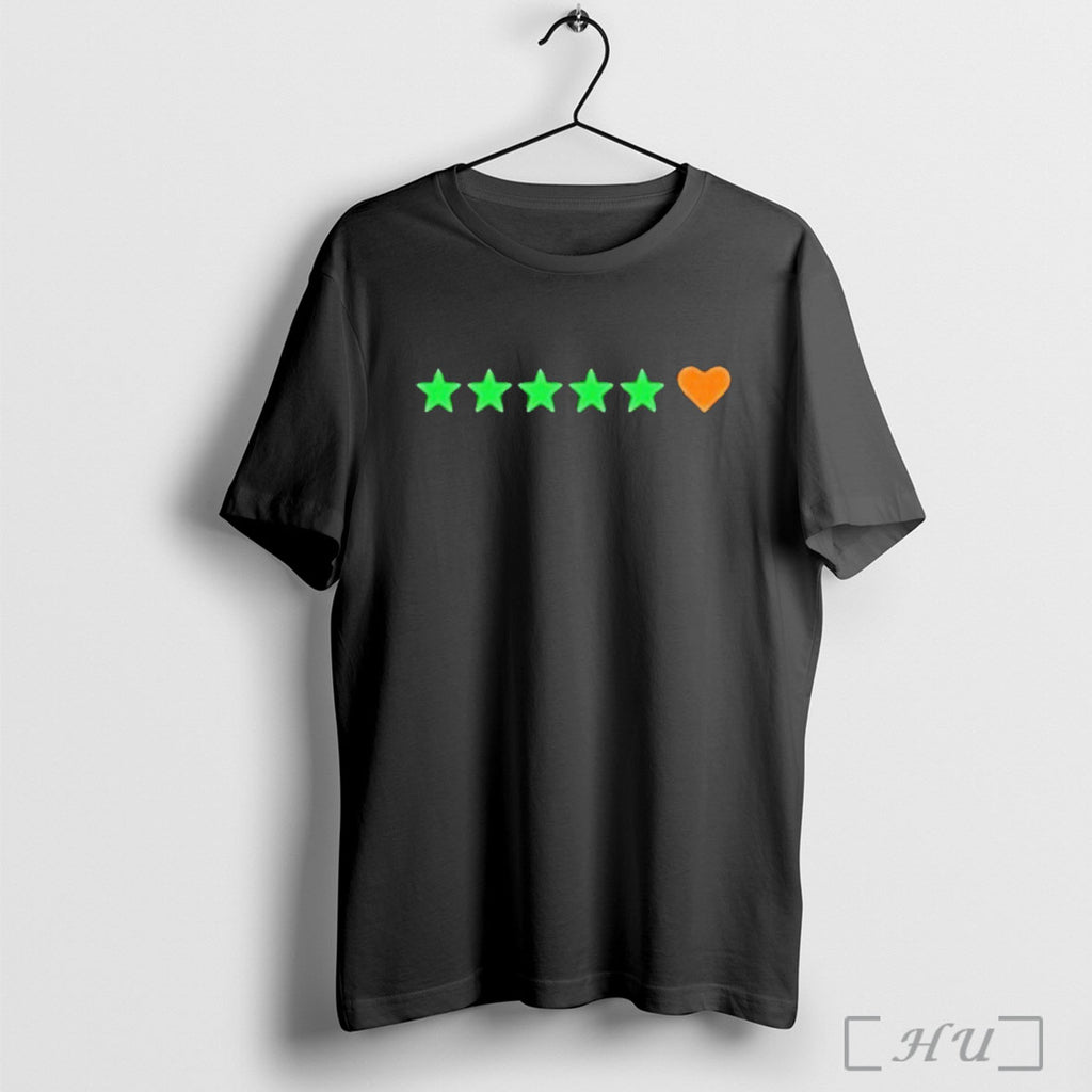 Officials Letterboxd 5 Stars Heart T Shirt