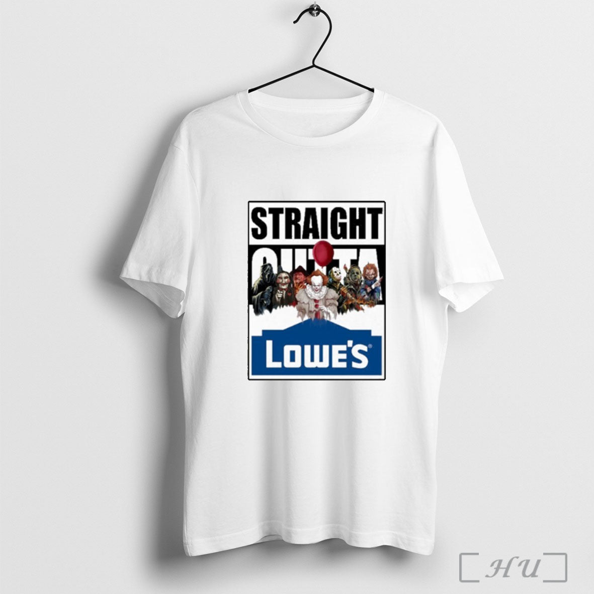 Officials Lowes Logo Straight Outta Horror Film Halloween T Shirt