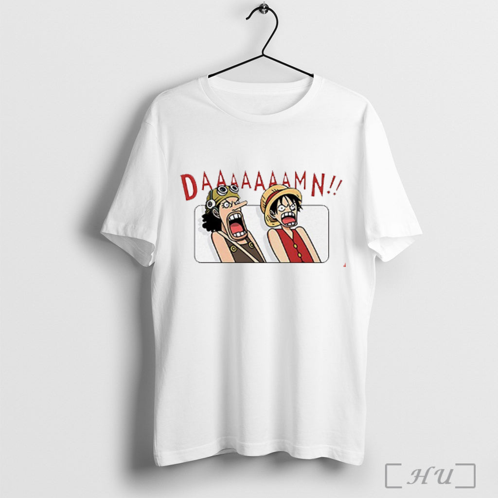 Officials Luffy Usopp Daaamn T Shirt
