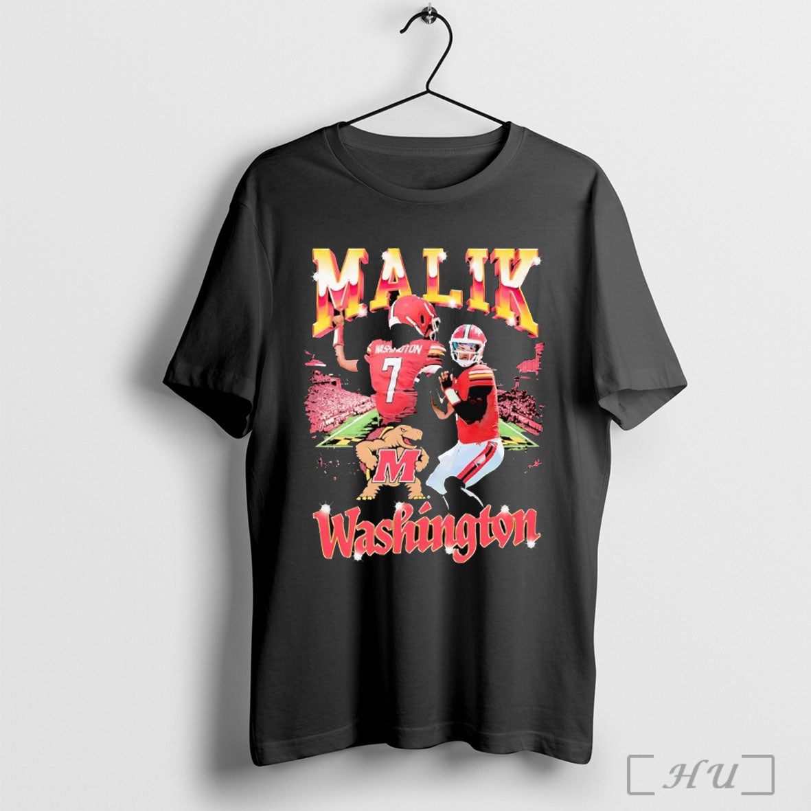 Officials Malik Washington 90s Graphic Stadium Maryland Terrapins T Shirt