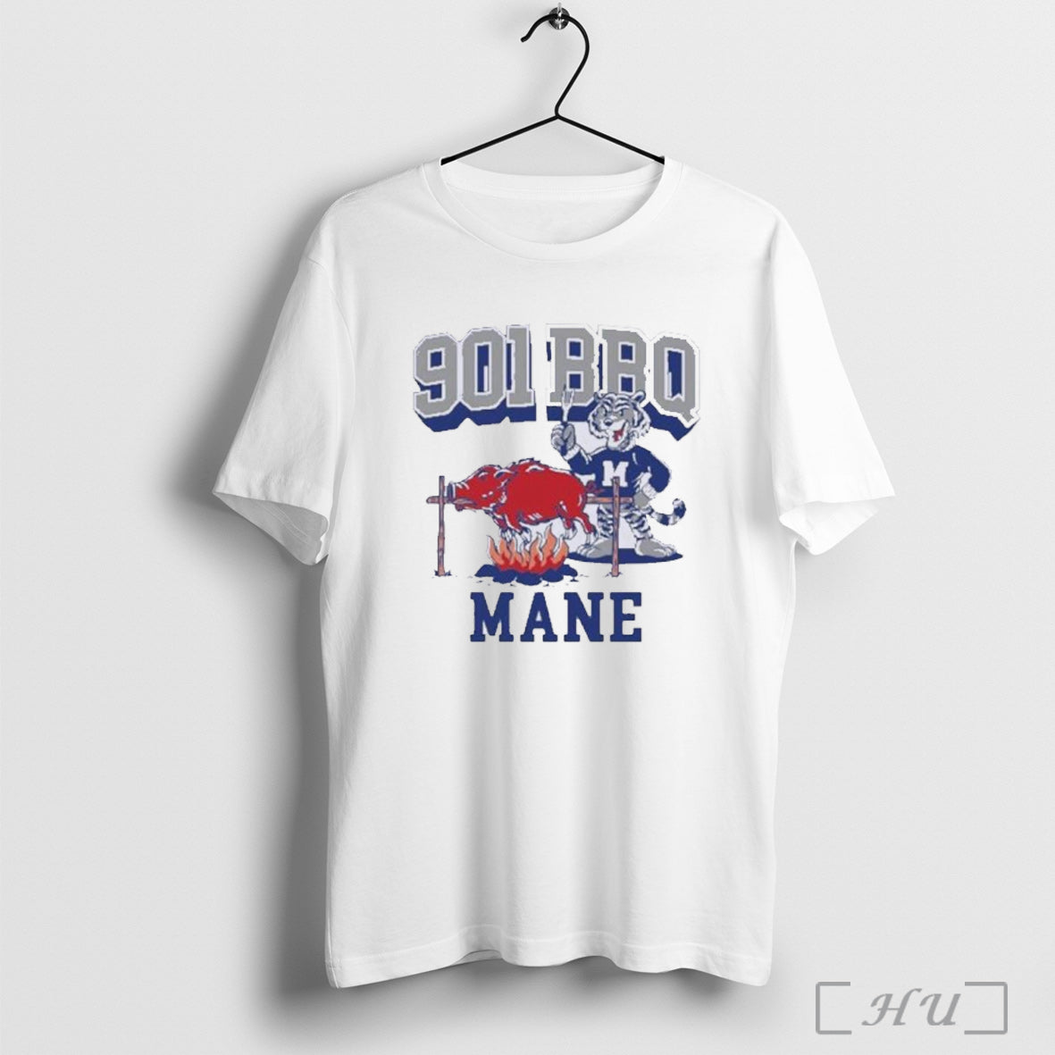 Officials Memphis Tigers 901 Bbq Mane Arkansas T Shirt