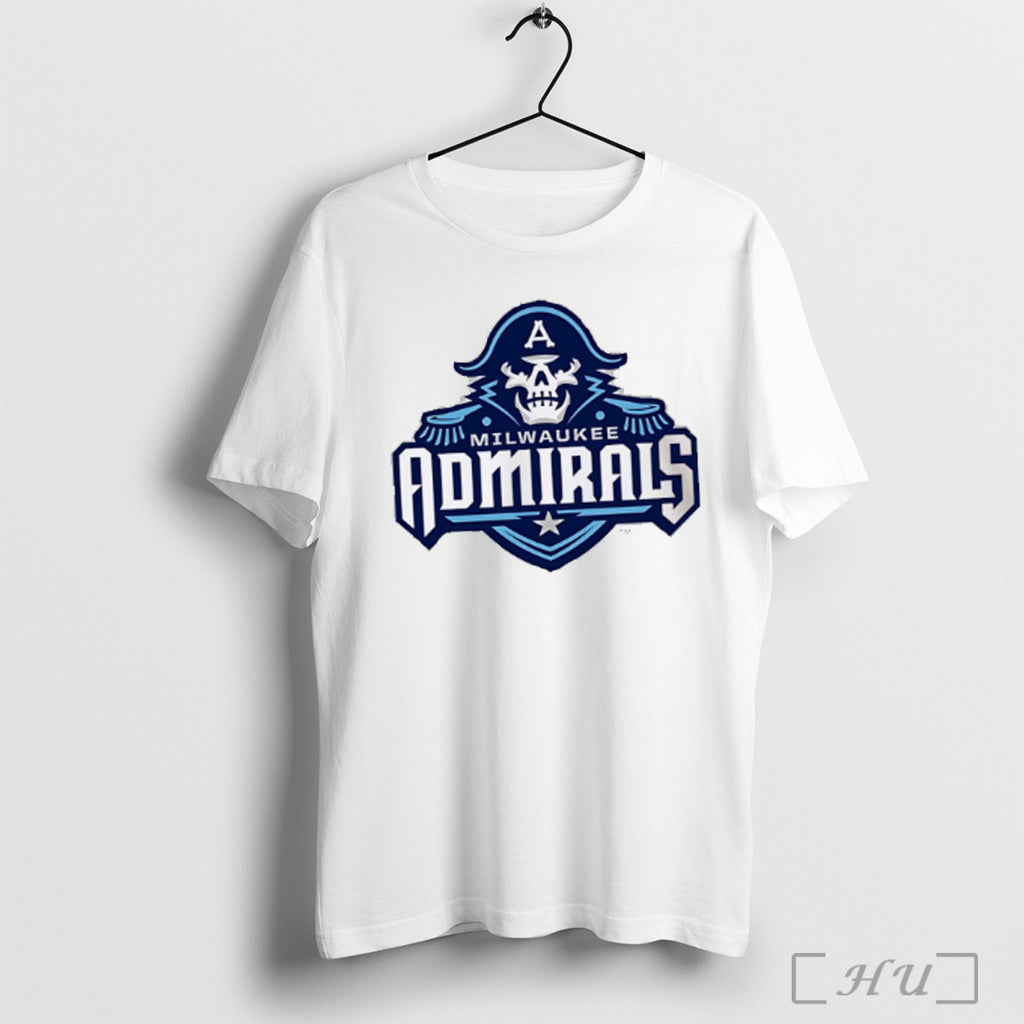 Officials Milwaukee Admirals 2025 26 Logo White T Shirt