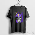 Officials Minnesota Vikings X Skull Hip Hop Us Flag T Shirt