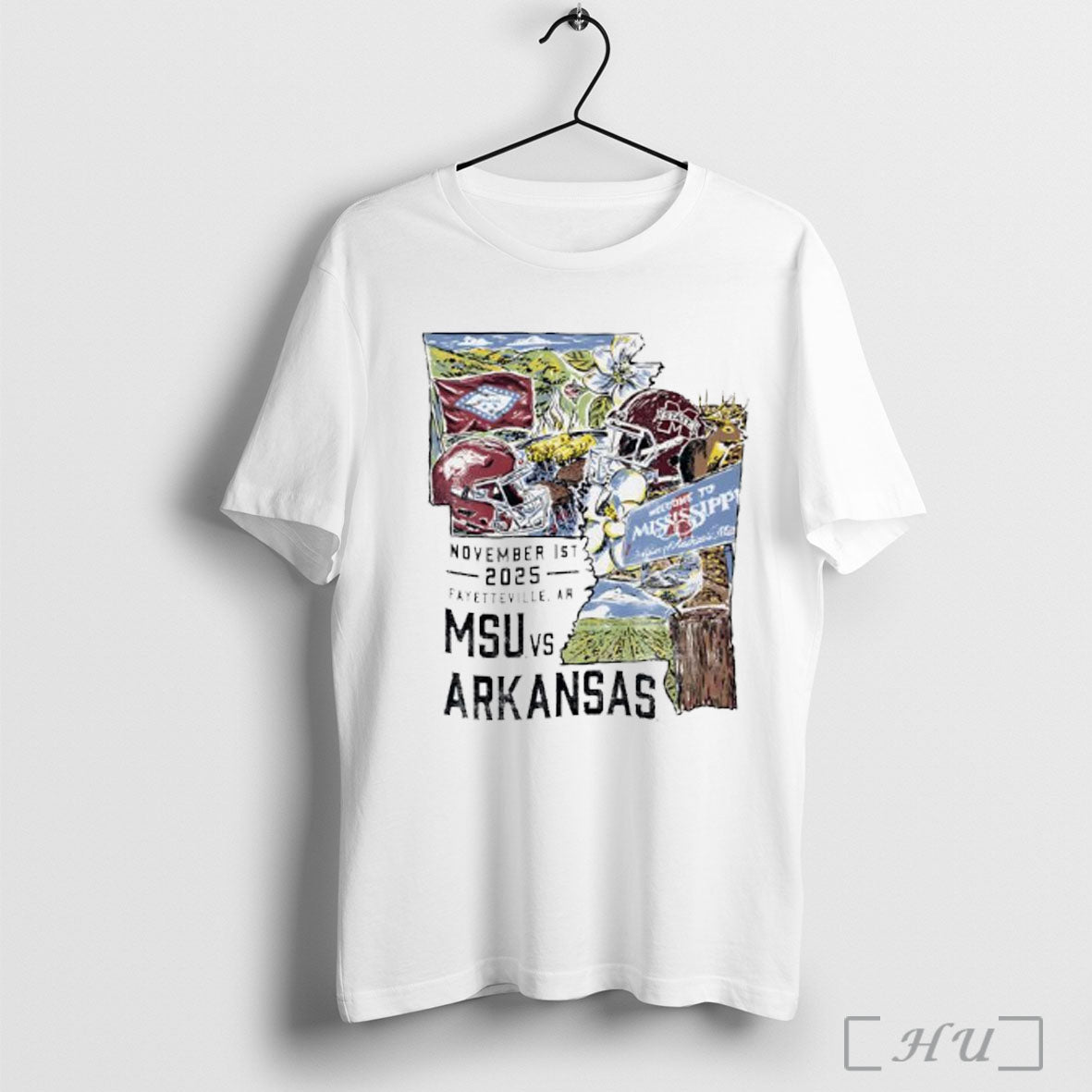 Officials Mississippi State Bulldogs Vs Arkansas Razorbacks Football Game Day 2025 T Shirt