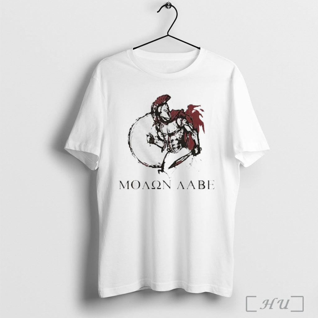 Officials Molon Labe Coyote Spartan Warrior T Shirt