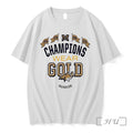 Officials Montana State University Bobcats Ncaa Champions Wear Gold Gold Rush 2026 Premium T Shirts