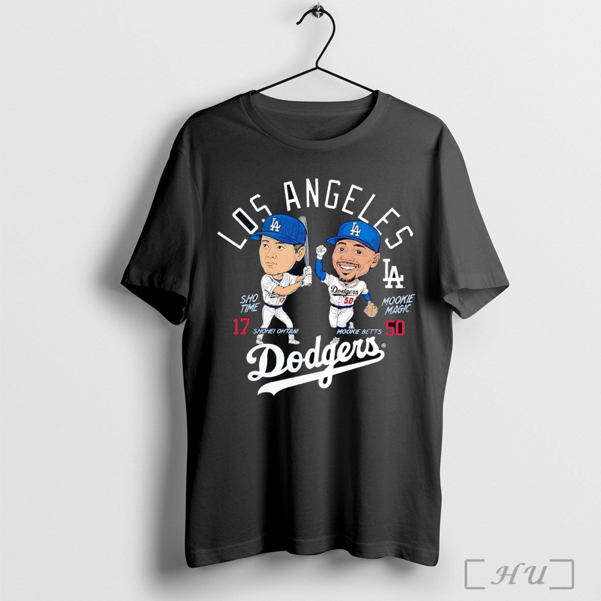 Officials Mookie Betts And Shohei Ohtani Player Duo Los Angeles Dodgers T Shirt