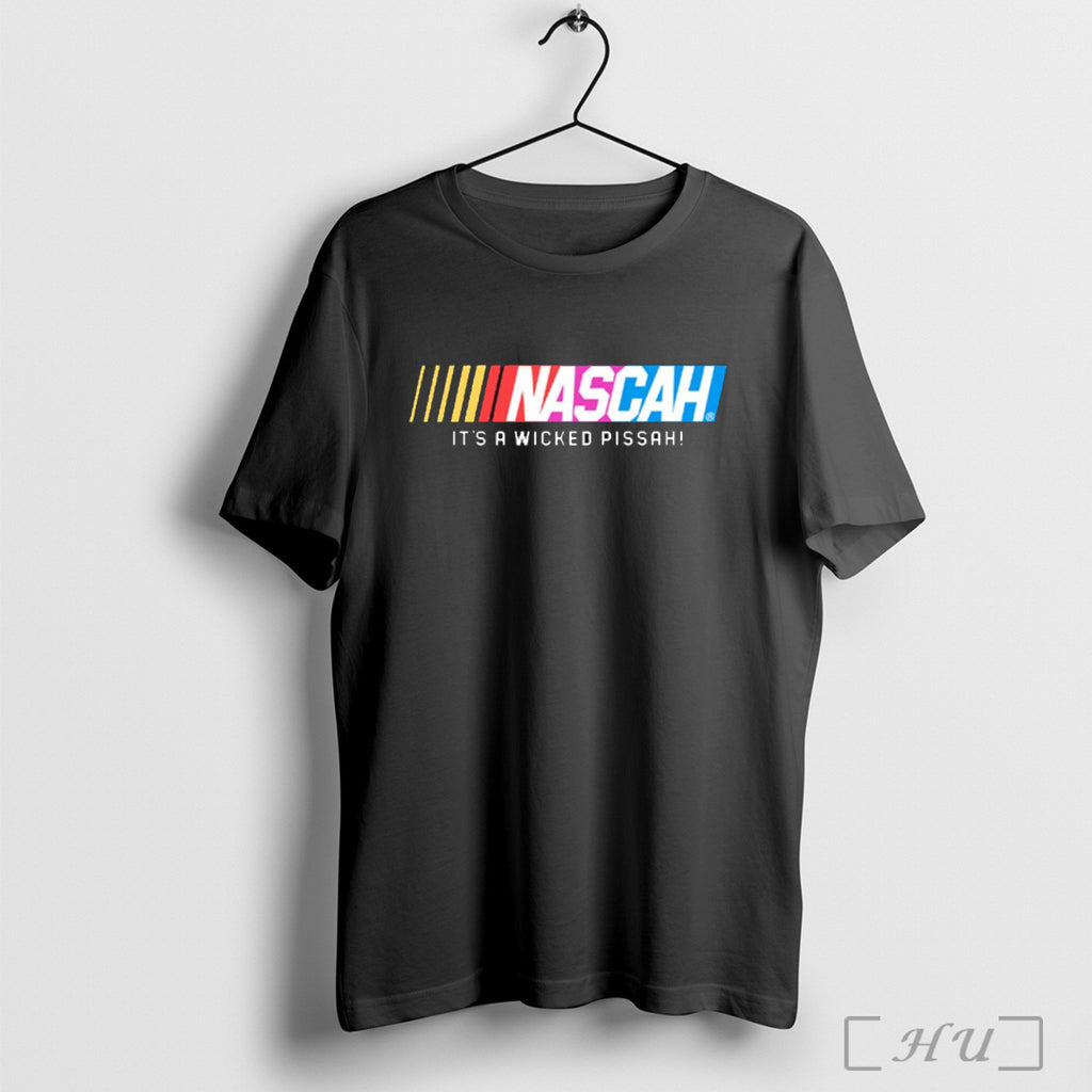 Officials Nascah Its A Wicked Pissah Style Nascar 2025 Logo Fan Gear T Shirt