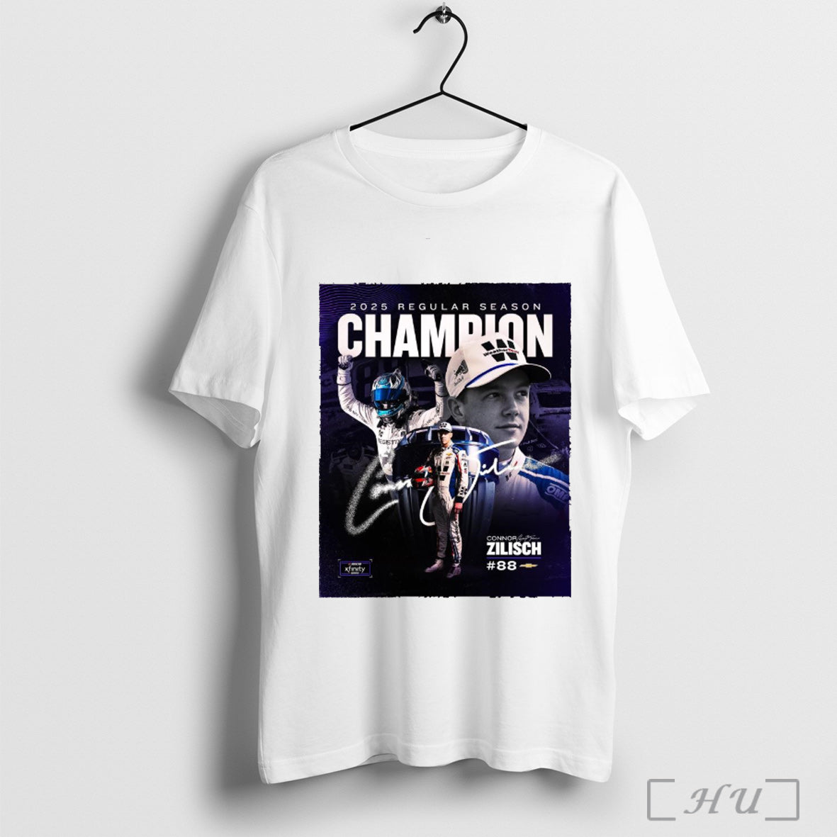 Officials Nascar Xfinity 2025 Regular Season Champion Connor Zilisch Signature T Shirt