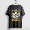 Officials Never Underestimate A Woman Who Understands Football And Loves Steelers Graphic T Shirt