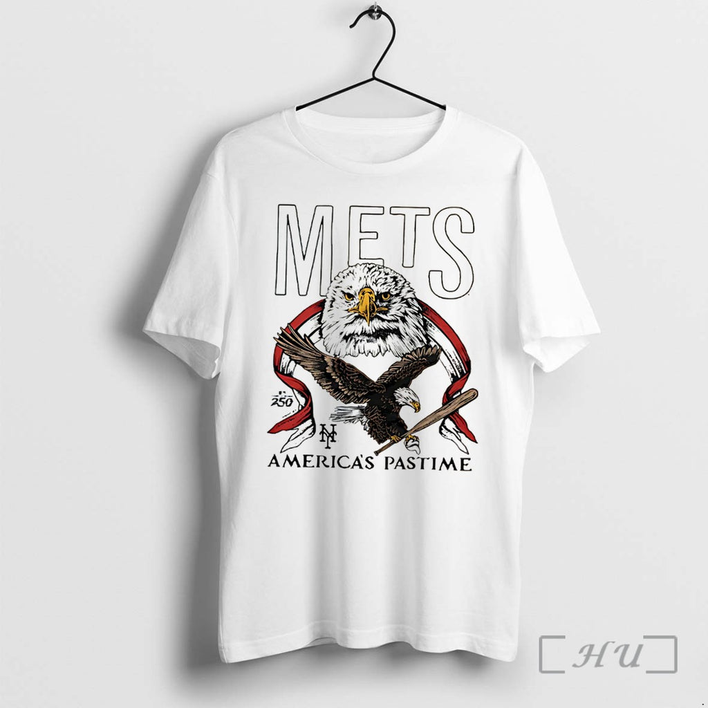 Officials New York Mets Americas Pastime 250th Tri Blend Tee