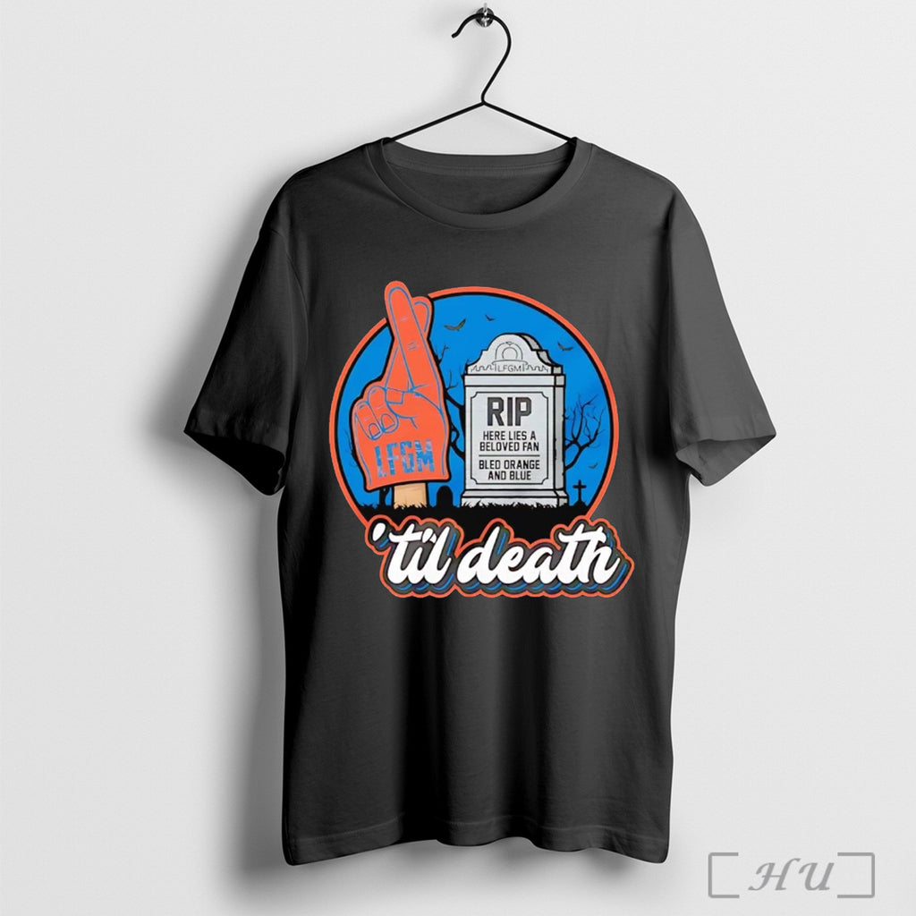 Officials New York Mets Til Death Rip Halloween T Shirt