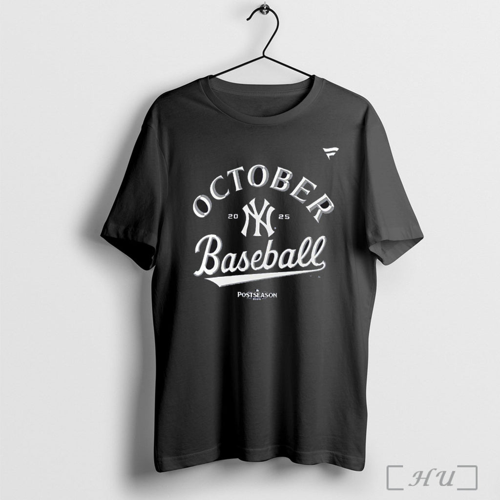 Officials New York Yankees 2025 Mlb Postseason October Baseball T Shirt
