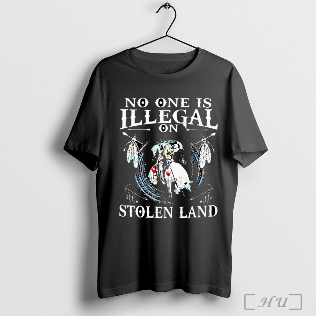 Officials No One Is Illegal On Stolen Land T Shirt