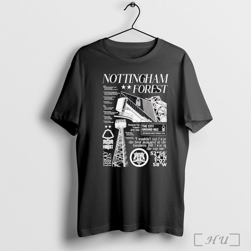 Officials Nottingham Forest Iconic Black Nffc Shirt Hoodie Sweater Longsleeve And V Neck