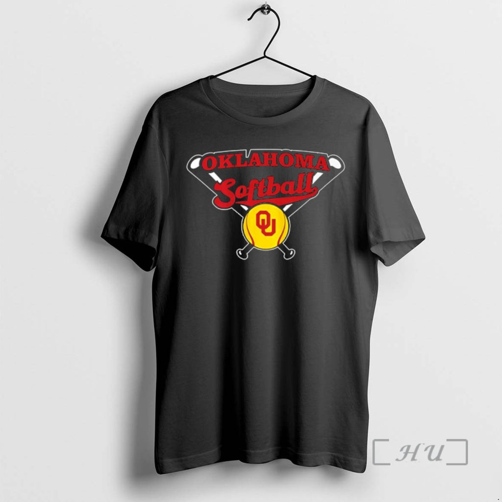 Officials Oklahoma Sooners Ncaa Softball Crossed Bats Logo