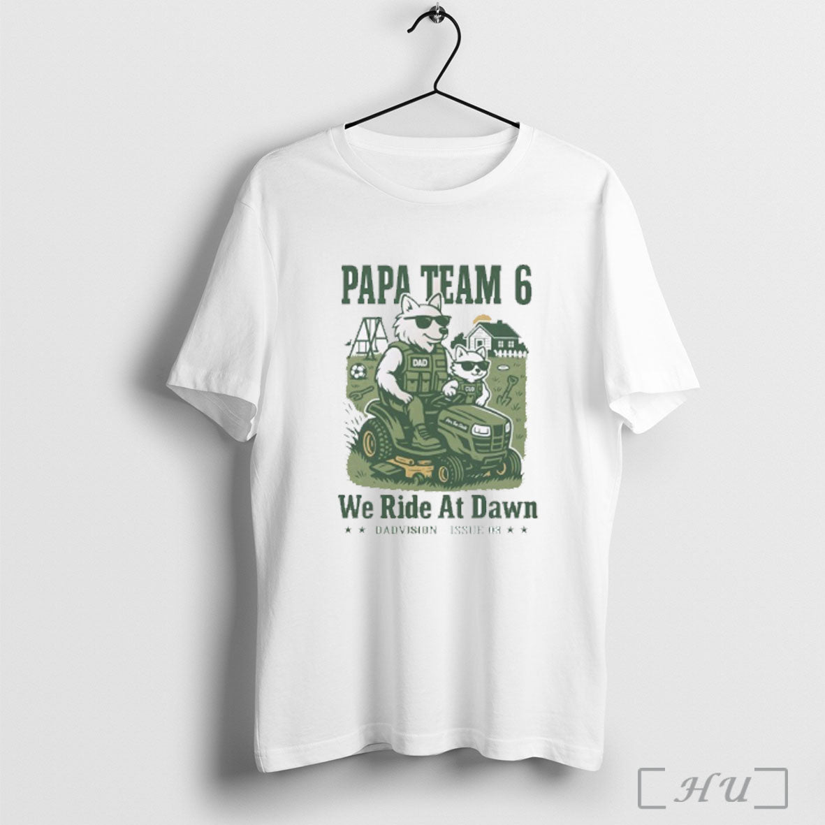 Officials Papa Team 6 We Ride At Dawn T Shirt