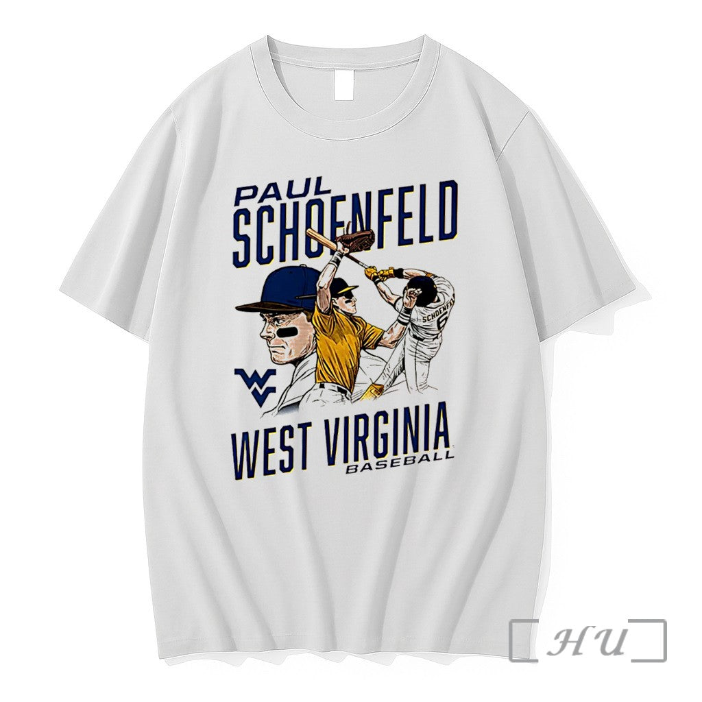 Officials Paul Schoenfeld West Virginia Baseball Illustrated Tee