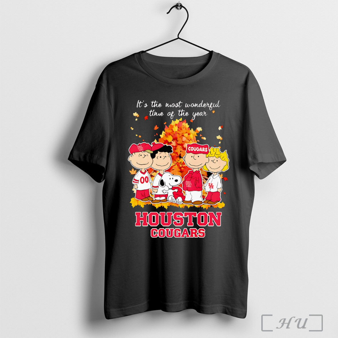 Officials Peanuts Its The Most Wonderful Time Of The Year Houston Cougars T Shirt