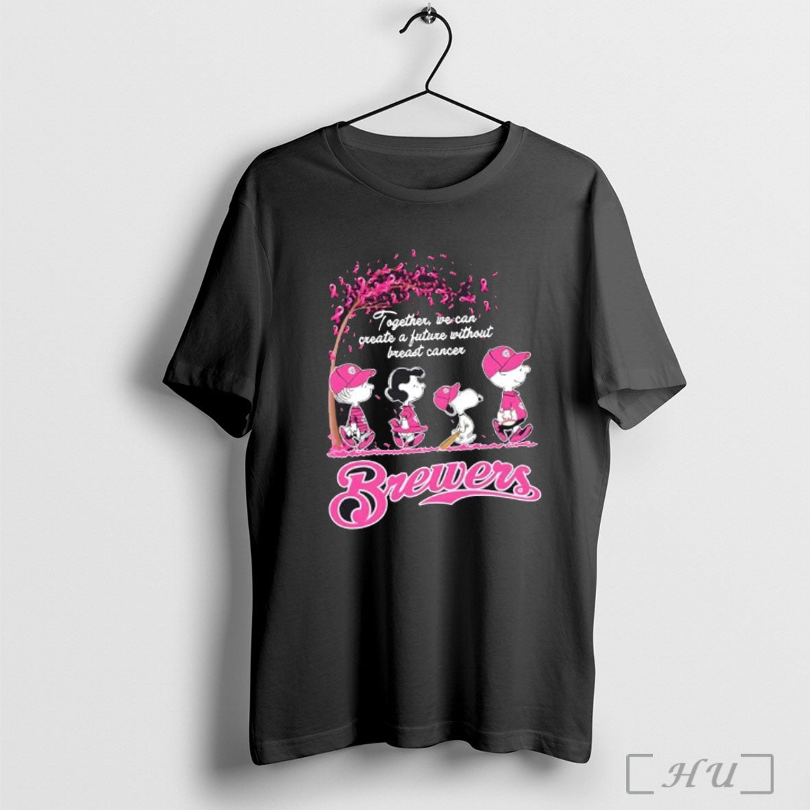 Officials Peanuts Together We Can Create A Future Without Breast Cancer Milwaukee Brewers Baseball