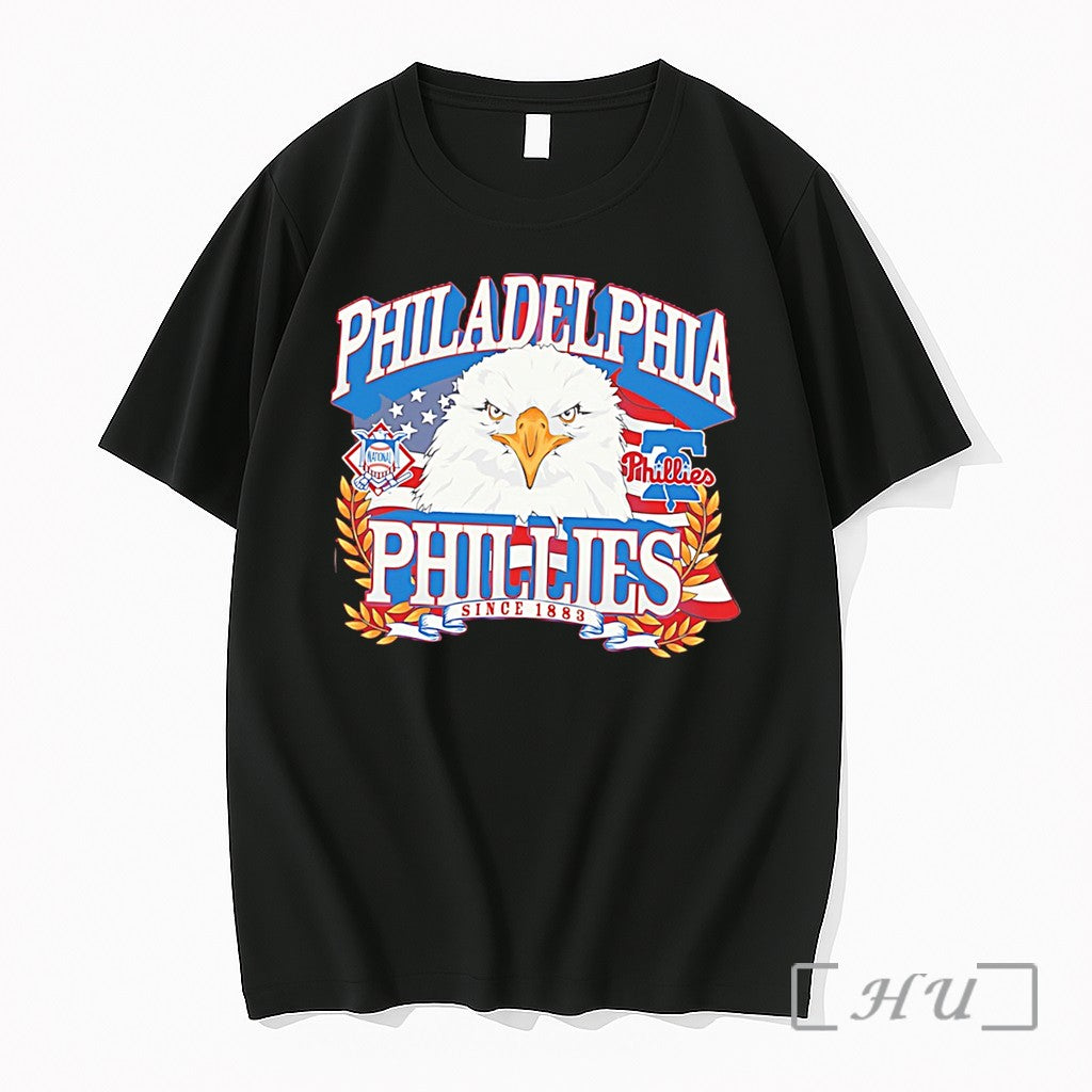 Officials Philadelphia Phillies Americana Eagle Celebrating Americas 250th Tee