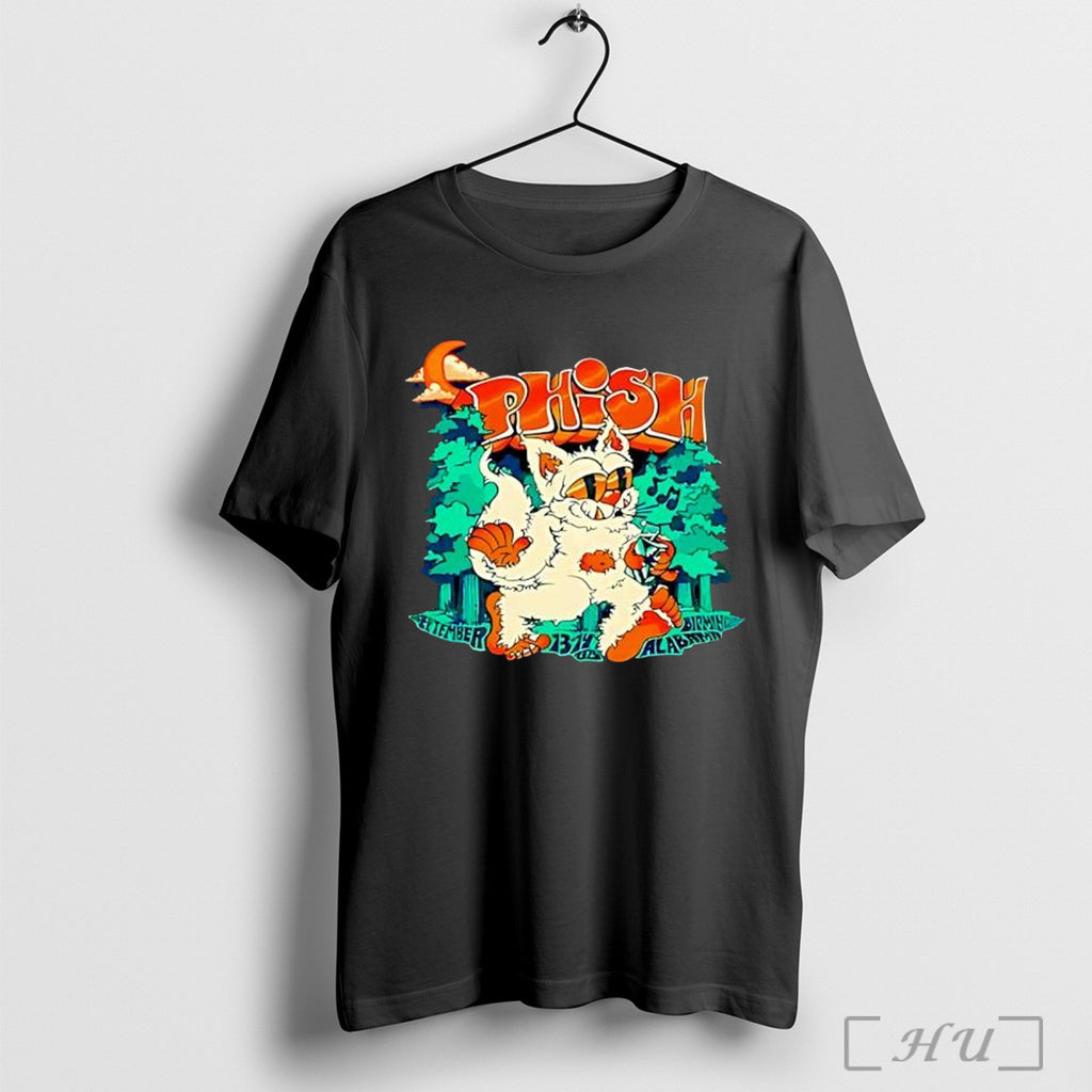 Officials Phish Yeti Monster Music Notes September 13 14 2025 Birmingham Alabama T Shirt
