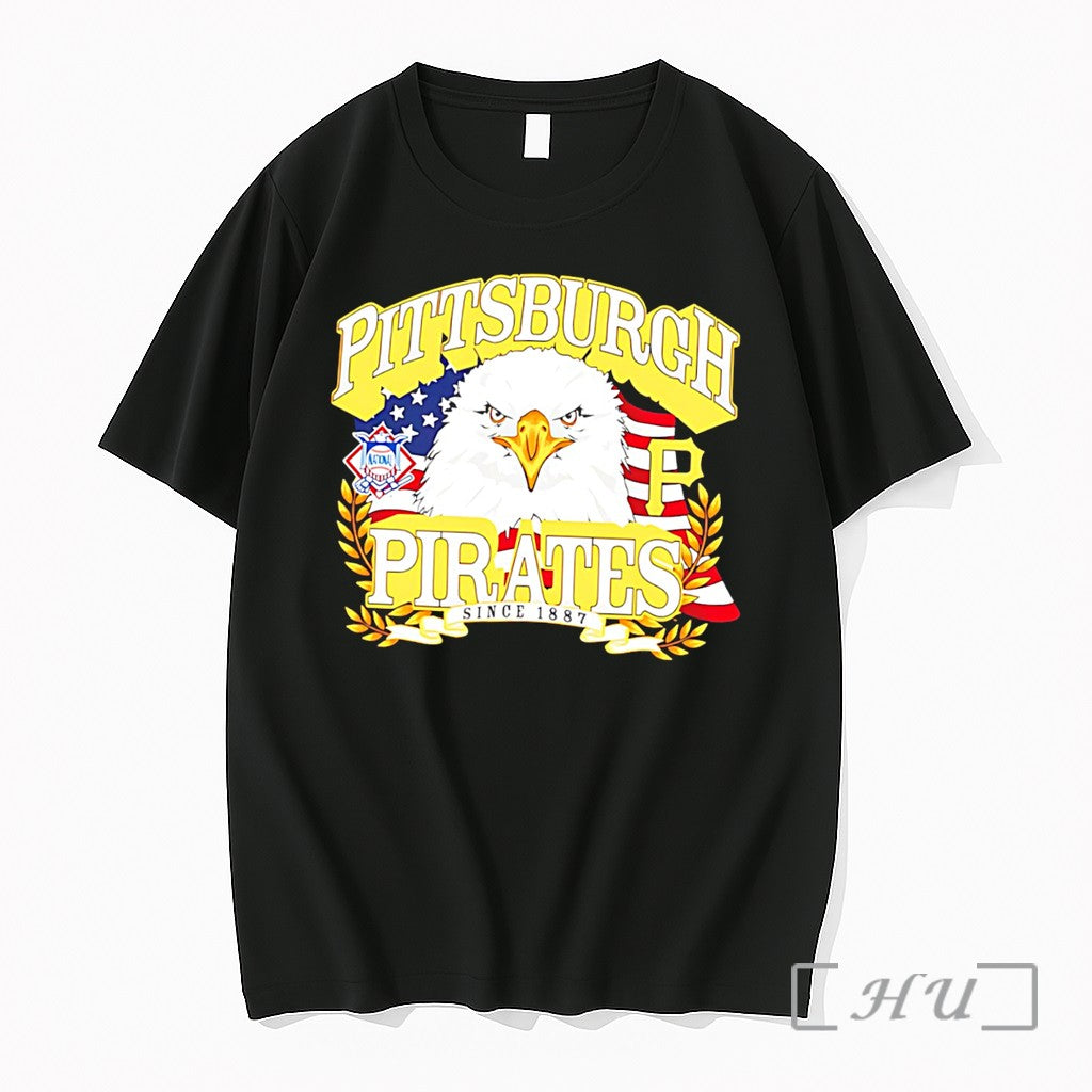 Officials Pittsburgh Pirates Americana Eagle Celebrating Americas 250th Tee
