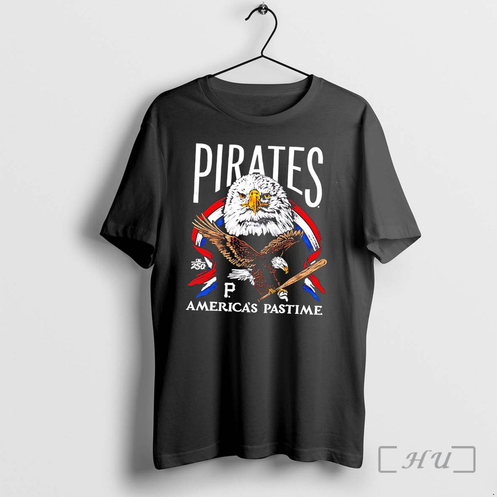 Officials Pittsburgh Pirates Americas Pastime 250th Tri Blend Tee