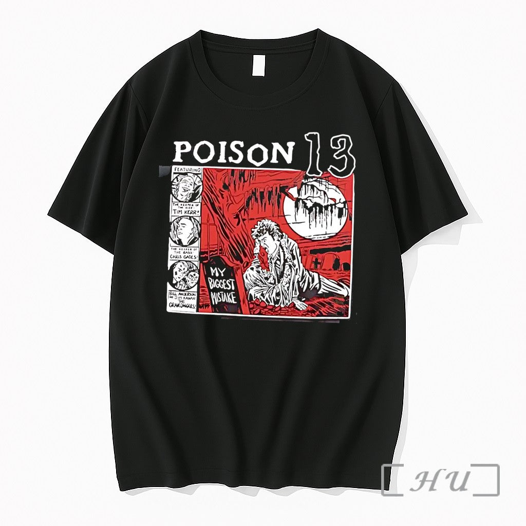 Officials Poison 13 My Biggest Mistake Graveyard Comic Art Black