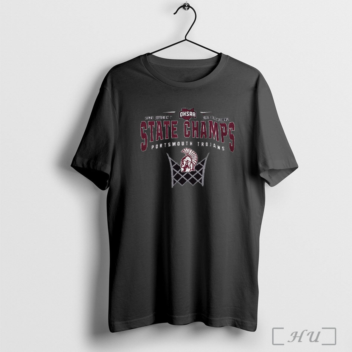 Officials Portsmouth Trojans 2025 Ohsaa Girls Basketball D5 State Champions T Shirt
