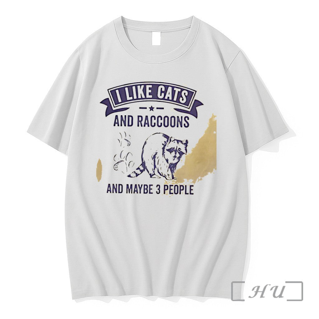 Officials Raccoon I Like Cats And Raccoons And Maybe 3 People Premium T Shirts Sweater