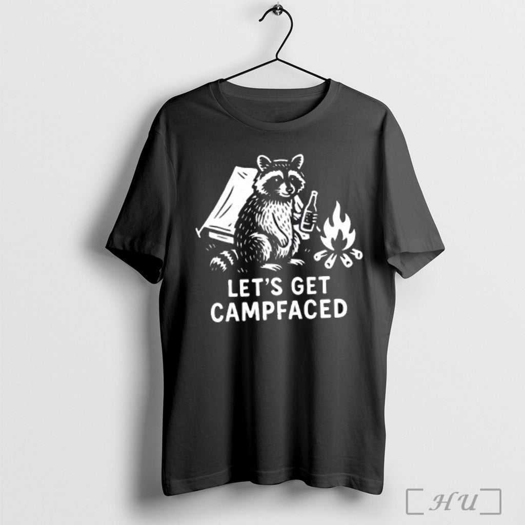Officials Raccoon Lets Get Campfaced T Shirt