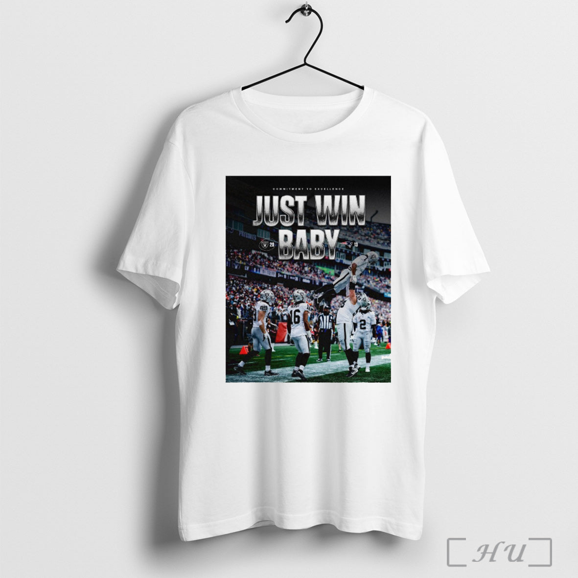 Officials Raiders 20 13 Patriots Commitment To Excellence Just Win Baby Poster T Shirt