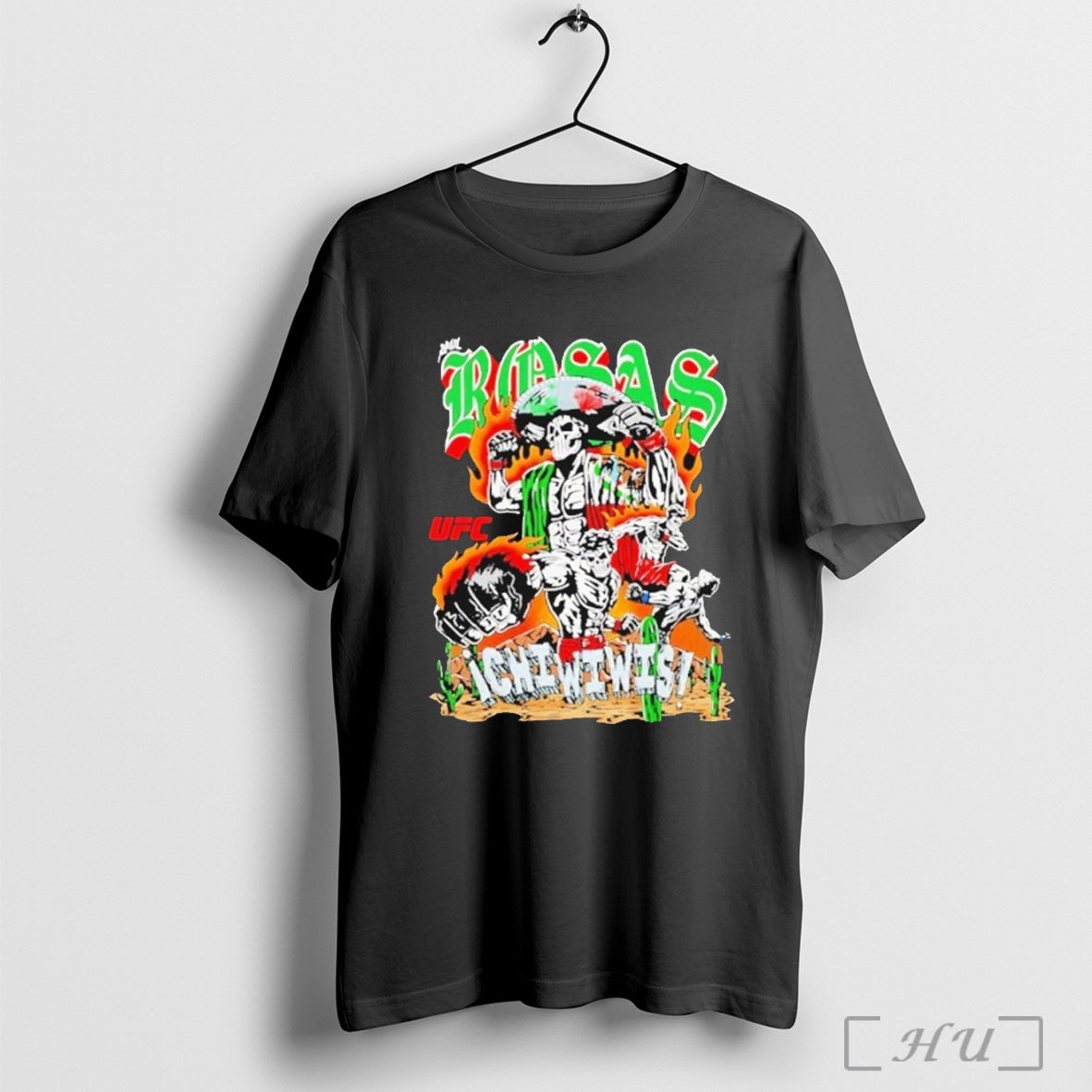 Officials Raul Rosas Jr Warren Lotas Ufc Ichiwiwis Skeleton Cactus T Shirt