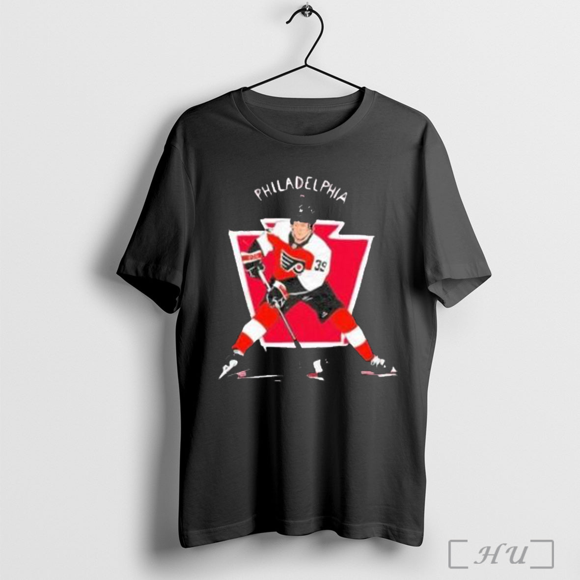 Officials Ray Emery No 39 Philadelphia Flyers Paint Fishing T Shirt