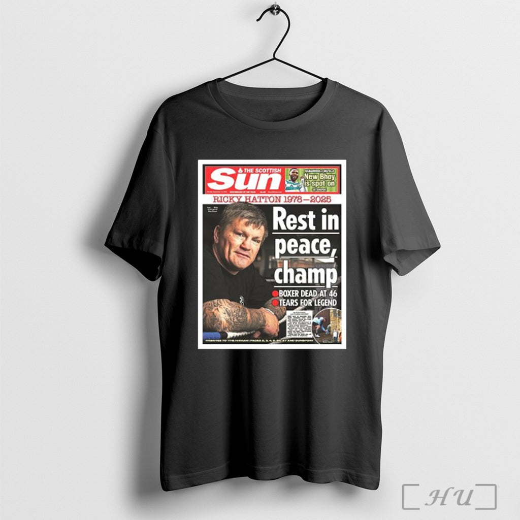 Officials Ricky Hatton 1978 2025 Rest In Peace Champ T Shirt