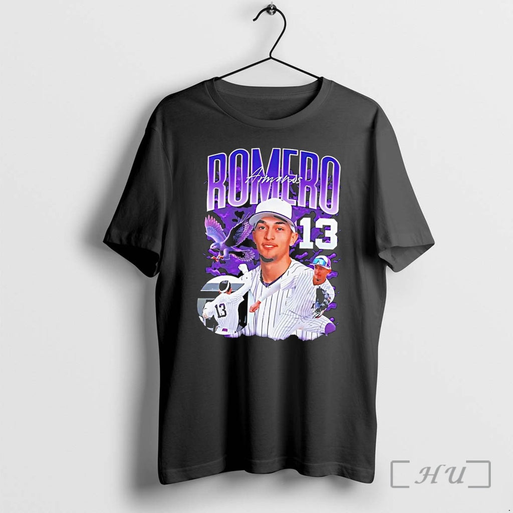 Officials Romero Armanos 13 Baseball Player Eagle Black