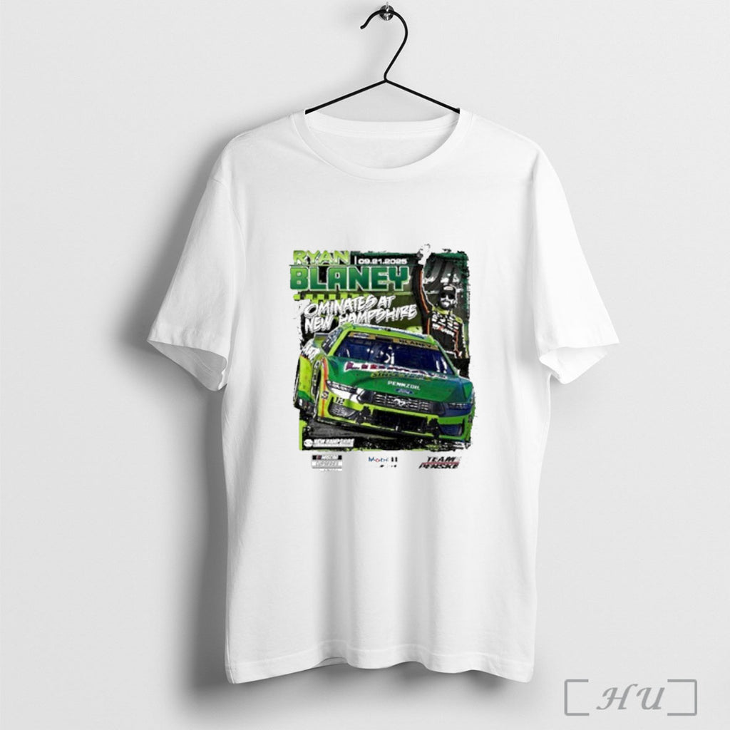 Officials Ryan Blaney 2025 Mobil 1 301 Race Winner T Shirt