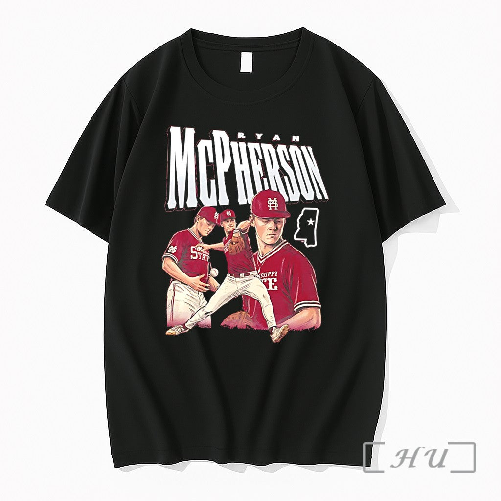 Officials Ryan Mcpherson Mississippi State Baseball Illustrated Tee