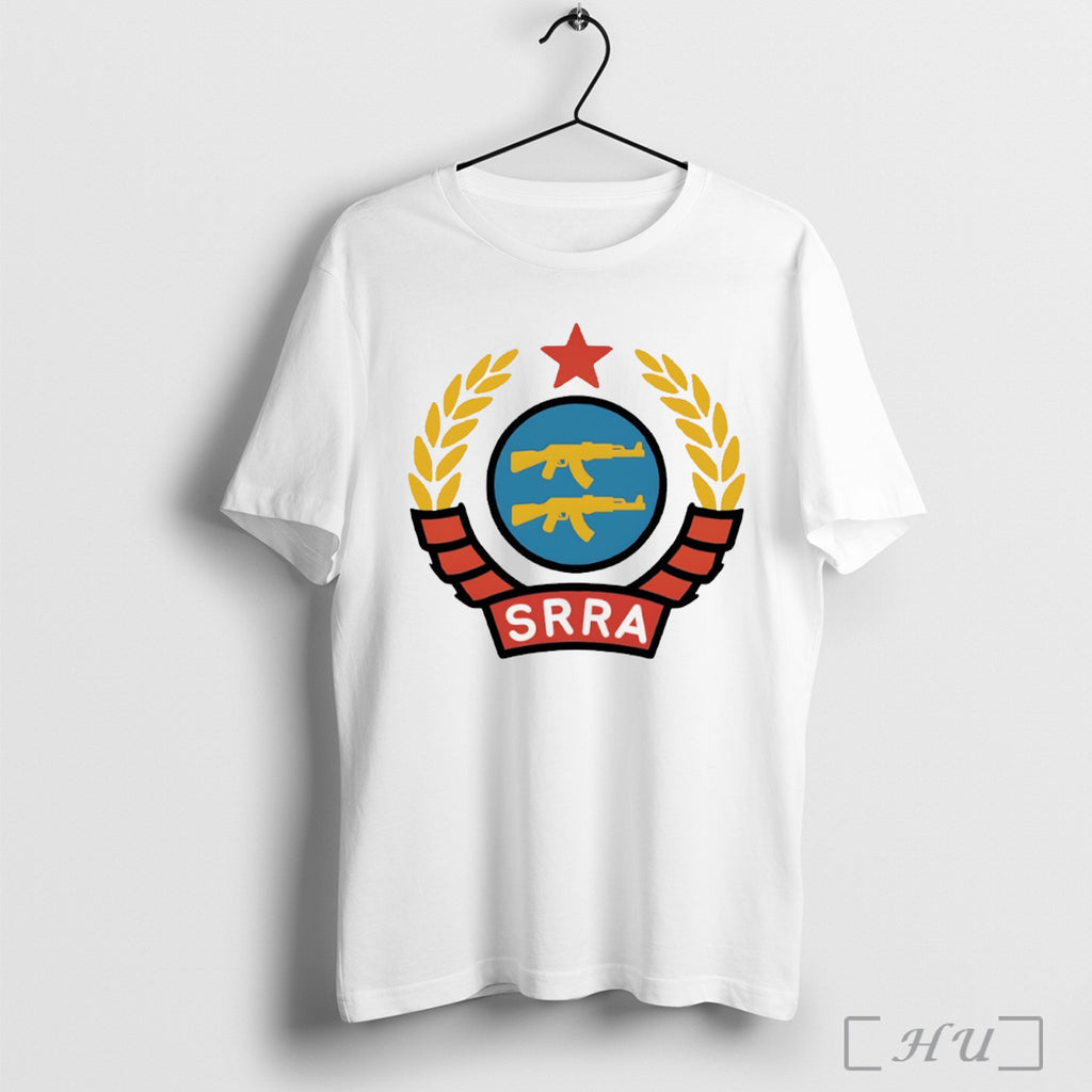 Officials Srra Socialist Redditor Rifle Association Logo T Shirt