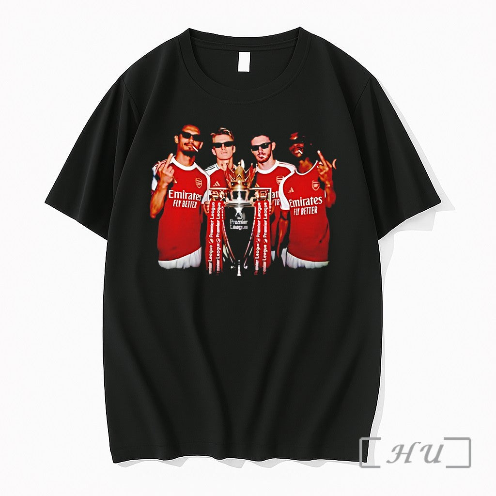 Officials Saka Odegaard Mikel Arteta Middle Finger Trophy Arsenal Fc 2026 Premium T Shirts Sweater