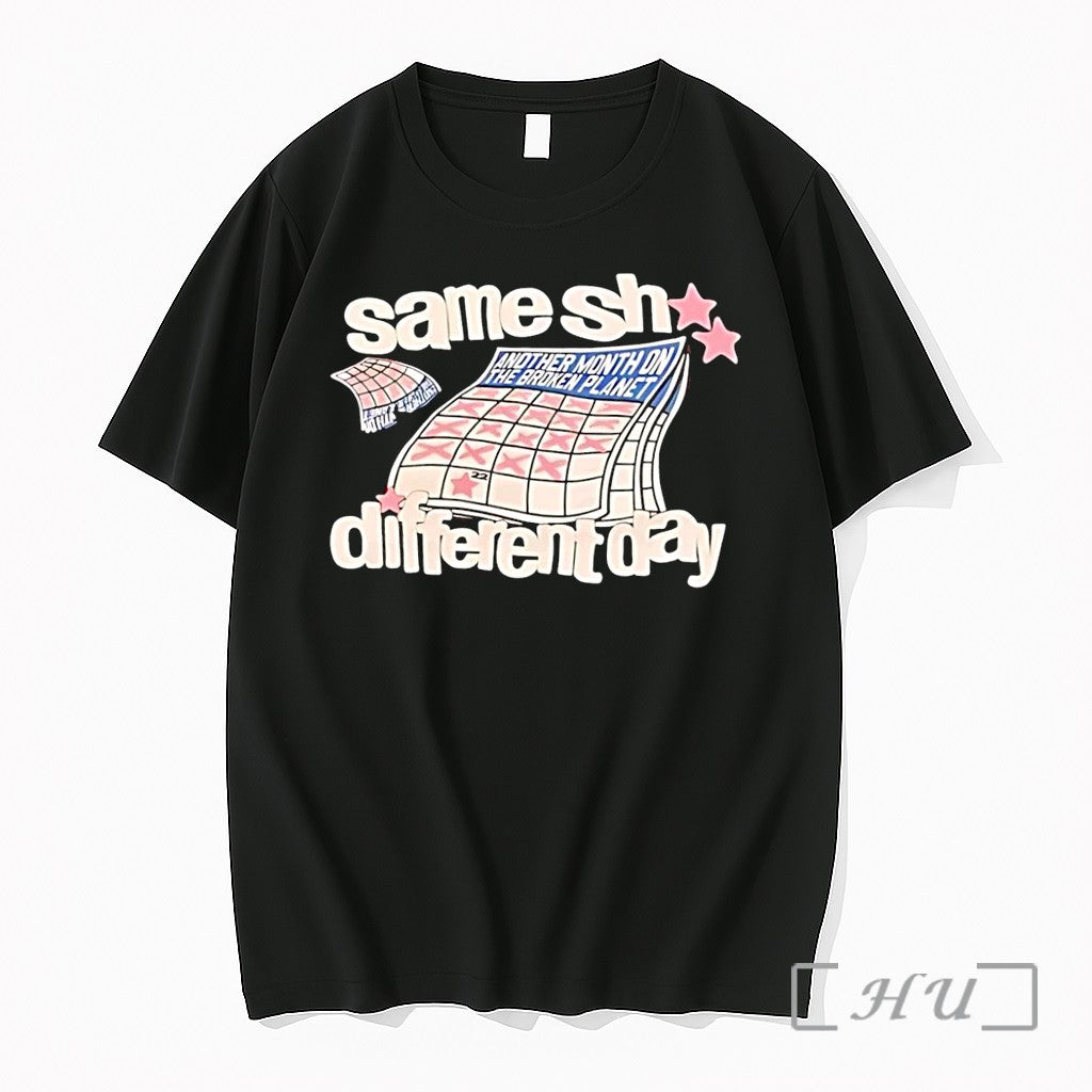 Officials Same Sh Different Day Broken Planet Calendar Black