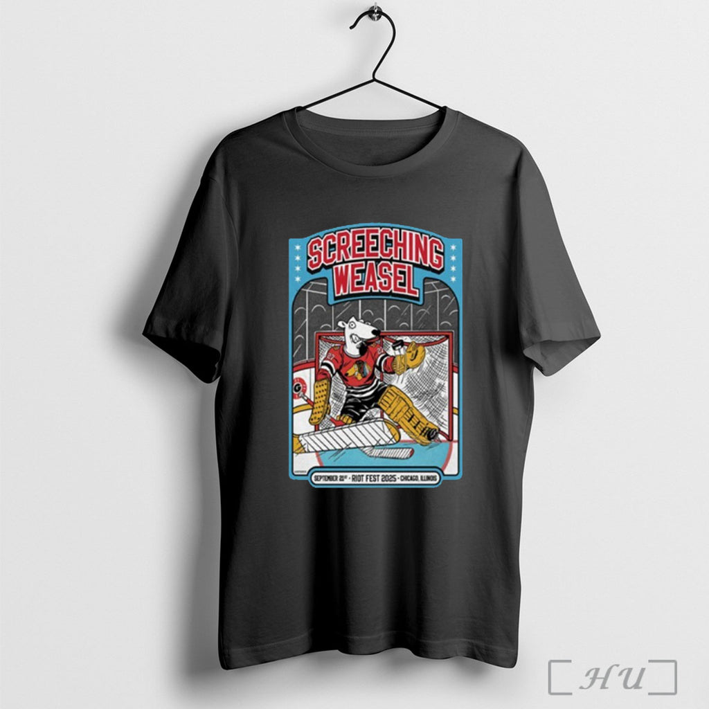 Officials Screeching Weasel Riot Fest 2025 T Shirt