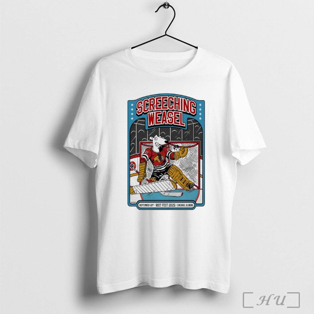 Officials Screeching Weasel Riot Fest Chicago 2025 T Shirt